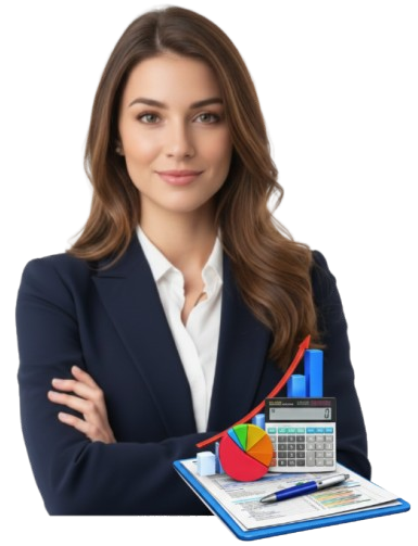 Global compliance and financial services illustration